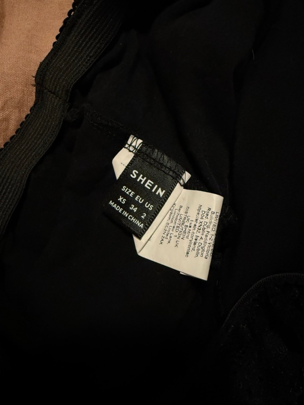Black Ruffle Micro Shorts - Picture 3 of 3